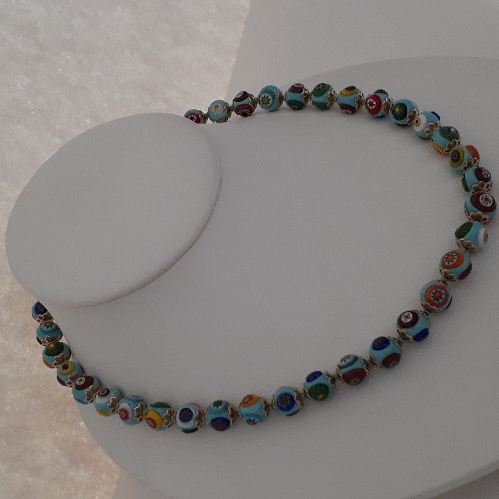 Colorful Adjustable Beaded Necklace R110 - Picture 4 of 9